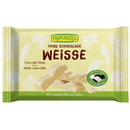 Czekolada Biała Z Wanilią Bio 100 G Rapunzel
