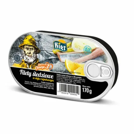 Filety Śledziowe w Oleju 170 g - Kier