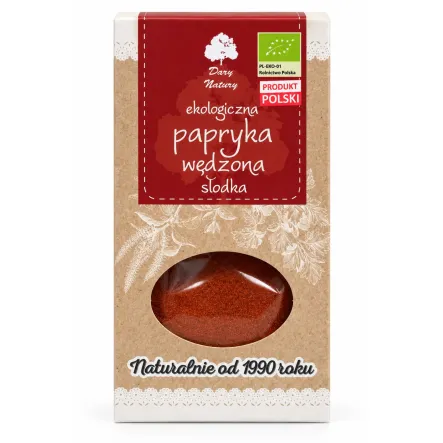 Papryka Wędzona Słodka Mielona BIO 50 g - Dary Natury