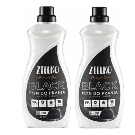 2 x Płyn do Prania Czarnych Tkanin MIDNIGHT DEW 1,52 L - ZIELKO