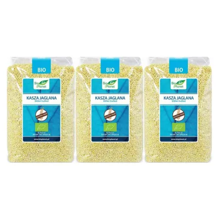 Zestaw 3 x Kasza Jaglana Bezglutenowa Bio 1 kg - Bio Planet