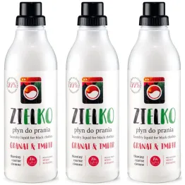 3 x Płyn do Prania Tkanin Czarnych i Ciemnych Granat i Imbir 1 l - ZIELKO