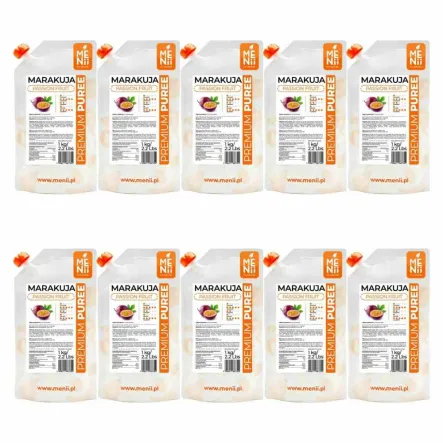 10 x Puree Marakuja Premium Pulpa 1 kg Menii