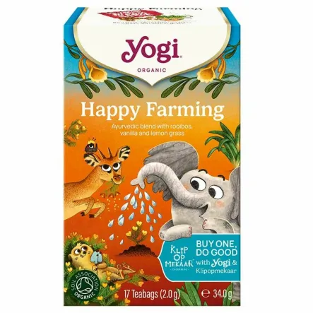 Herbatka HAPPY FARMING BIO 34 g (17x 2 g) - YOGI TEA