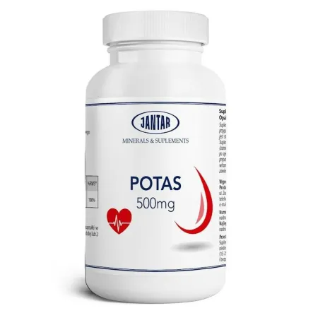 Potas 60 Kapsułek (500 mg) - Jantar