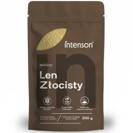 Len Mielony Odtłuszczony Złocisty 200 g - Intenson  Mielone Nasiona Lnu Siemię Lniane