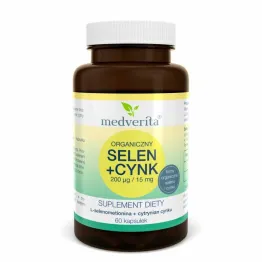 Organiczny Selen+ Cynk 60 Kapsułek - Medverita