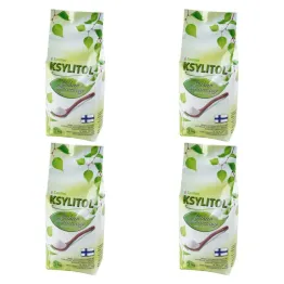 Zestaw 4 x Ksylitol C Krystaliczny 1 kg - Torebka - Santini 