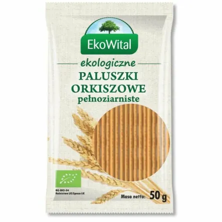 Paluszki Orkiszowe Pełnoziarniste BIO 50 g - Eko-Wital