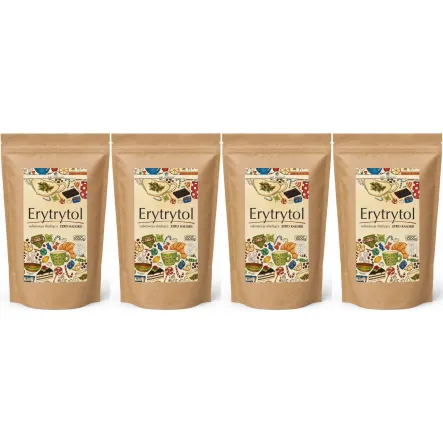 Zestaw 4 x Erytrytol 1 kg - Pięć Przemian