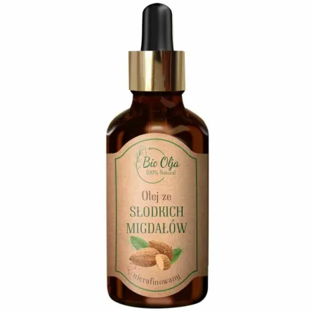 Olej ze Słodkich Migdałów Zimnotłoczony Nierafinowany 50 ml - Bio Olja