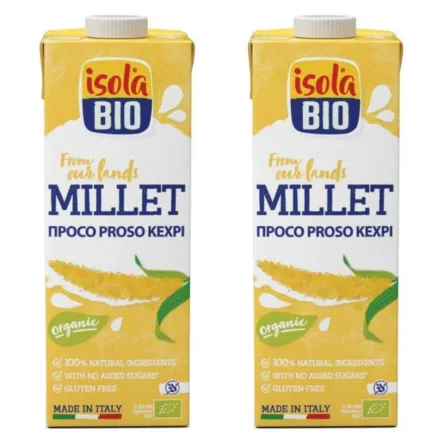2 x Napój Jaglany Bezglutenowy Bez Dodatku Cukru Bio 1 l - Isola