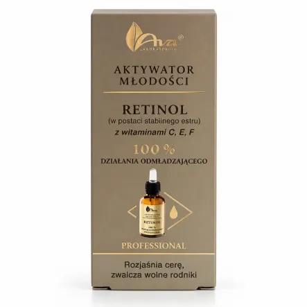 Aktywator Młodości Retinol z Witaminami C E F Serum Przeciwstarzeniowe 30 ml - AVA
