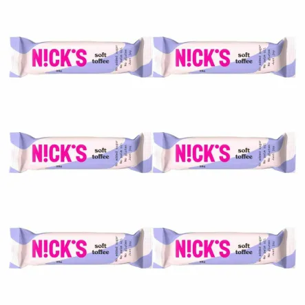 6 x Baton z Nadzieniem Toffi w Czekoladzie Mlecznej Soft Toffee 28 g - Nicks