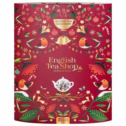 Kalendarz Adwentowy Herbaty i Herbatki Bio 24 Saszetki - English Tea Shop