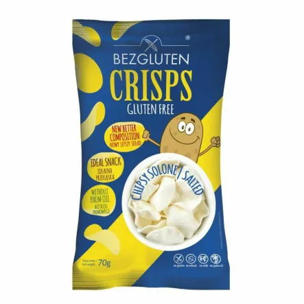 Chipsy Solone Bezglutenowe 70 g - Bezgluten