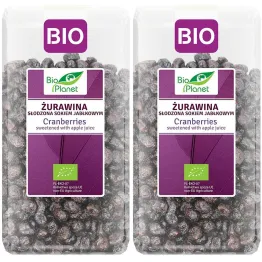 2 x Żurawina Suszona Cięta Słodzona Sokiem Jabłkowym Bio 400 g - Bio Planet