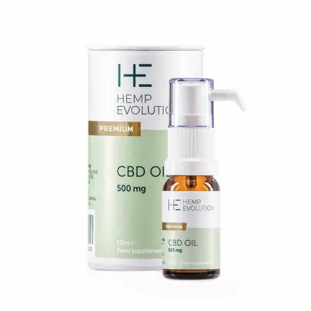 Olejek CBD 500 mg PREMIUM 10 ml - Hemp Evolution