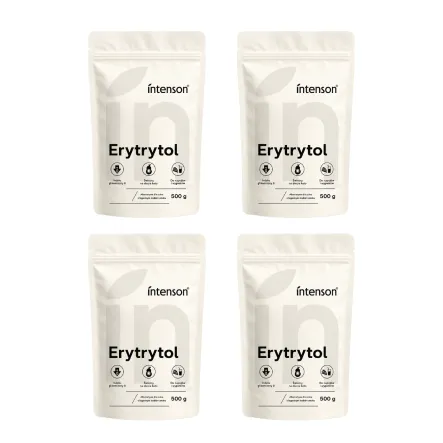 4 x Erytrol 500 g Erytrytol Intenson