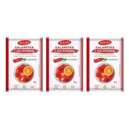 3 x Galaretka z Kolagenem o Smaku Pomarańczowym 71 g - Wodzisław