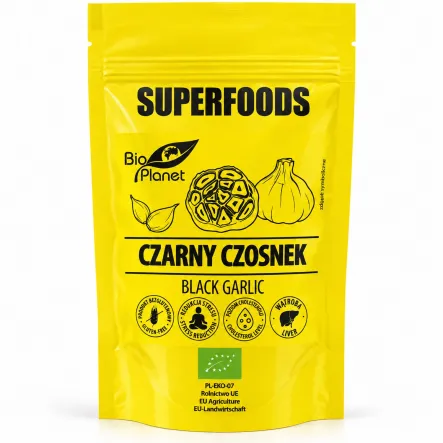 Czarny Czosnek Fermentowany BIO 70 g - Bio Planet