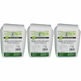 3 x Mąka z Płaskurki Typ 650 BIO 1 kg - Młyn Kopytowa