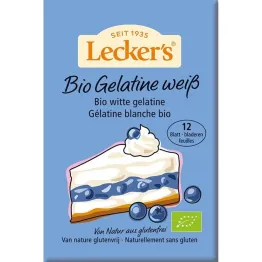 Żelatyna w Listkach Bio 20 g (12 listków) - Lecker's