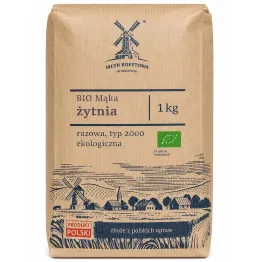 Mąka Żytnia Razowa Typ 2000 Ekologiczna 1 kg - Młyn Kopytowa