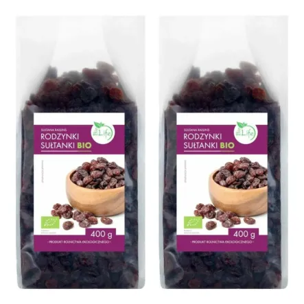 2 x Rodzynki Sułtanki Bio 400 g - Biolife