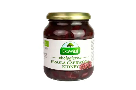 Fasola Czerwona Kidney w Zalewie Bio 360 g (240 g) - Eko-Wital