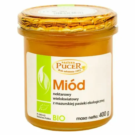 Miód Wielokwiatowy Bio 400 g - Pasieka Pucer