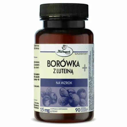 Borówka z Luteiną+ 90 Kapsułek - Herbapol Kraków