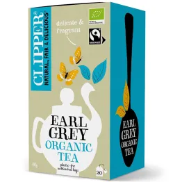 Herbata Czarna Earl Grey Fair Trade Bio 40 g (20x 2 g) - Clipper