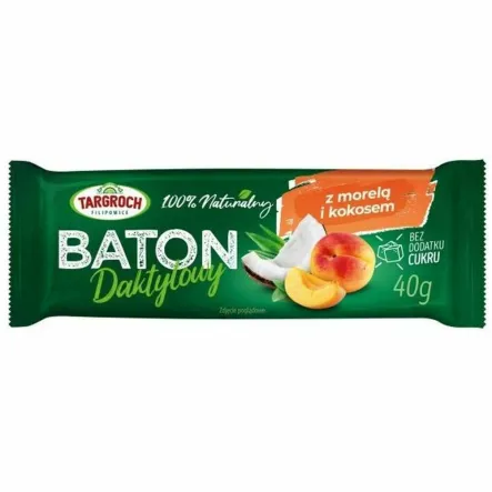 Baton Daktylowy z Kokosem i Morelami 40 g - Targroch