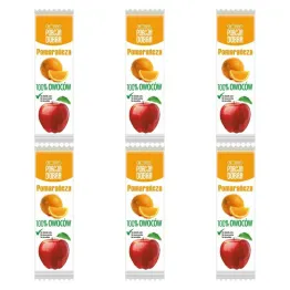 6 x Przekąska Jabłko and  Pomarańcza Bez Dodatku Cukru 16 g - Porcja Dobra