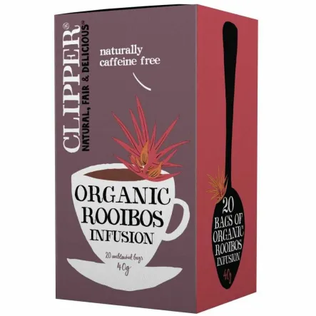 Herbatka Rooibos Bio (20x 2 g) 40 g - Clipper
