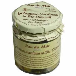 Sardynki Smażone w Bio Oliwie z Oliwek 220 g (154 g) - Pan do Mar