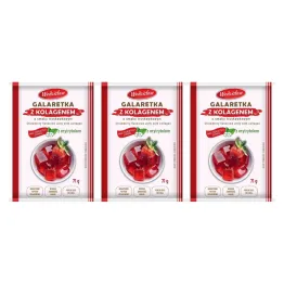 3 x Galaretka z Kolagenem o Smaku Truskawkowym 71 g - Wodzisław