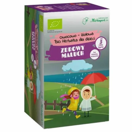 Bio Herbatka Ziołowo - Owocowa Dla Dzieci ZDROWY MALUCH 40 g (20x 2 g) - Herbapol Wrocław