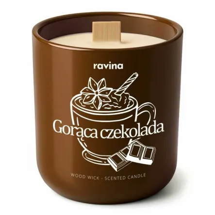 GORĄCA CZEKOLADA Sojowa Świeca Zapachowa w Szkle 175 g - Salire