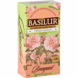 Herbata Zielona w Saszetkach z Dodatkami CREAM FANTASY 37,5 g (25x 1,5 g) - BASILUR 