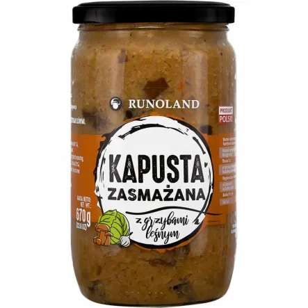 Kapusta Zasmażana z Grzybami Leśnymi 670 g - Runoland