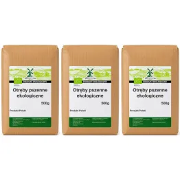 3 x Otręby Pszenne Eko 500 g - Młyn Kopytowa