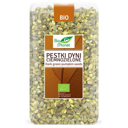 Pestki Dyni Ciemnozielone Bio 1 kg - Bio Planet