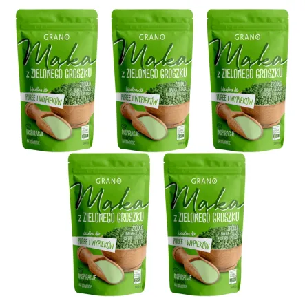 5 x Mąka z  Zielonego Groszku 500 g - Grano