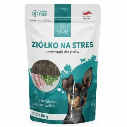 Przysmaki Dla Psów - Ziółko na Stres 60 g - Pokusa