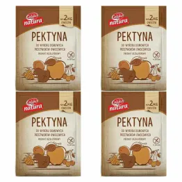 Zestaw 4 x Pektyna do Wyrobu Domowych Przetworów Bezglutenowa 24 g - Celiko