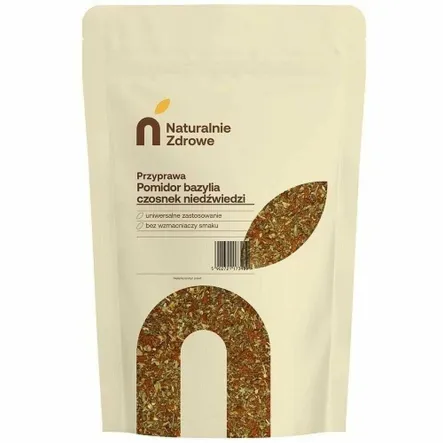 Pomidor, Bazylia, Czosnek Niedźwiedzi Mieszanka 100 g - Naturalnie Zdrowe