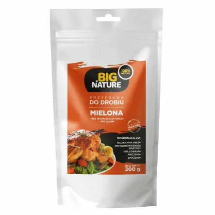 Przyprawa Mielona do Drobiu Bez Soli 200 g - Big Nature