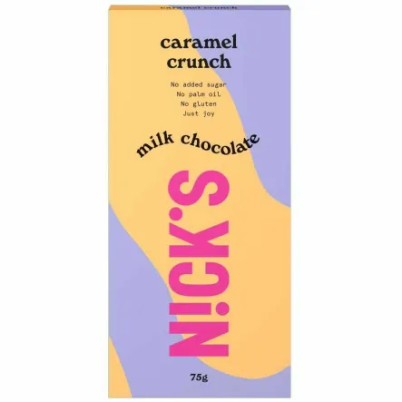 Czekolada Mleczna z Karmelem Caramel Crunch 75 g - Nicks